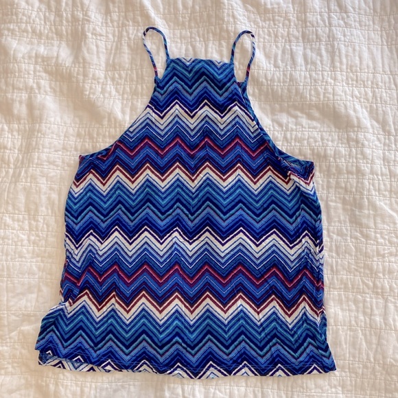 H&M halter top in a colorful print, size XS - Picture 3 of 4